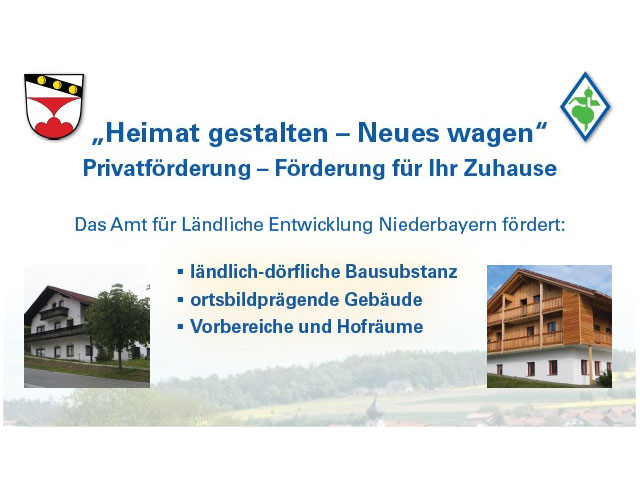 Heimat gestalten – Neues wagen